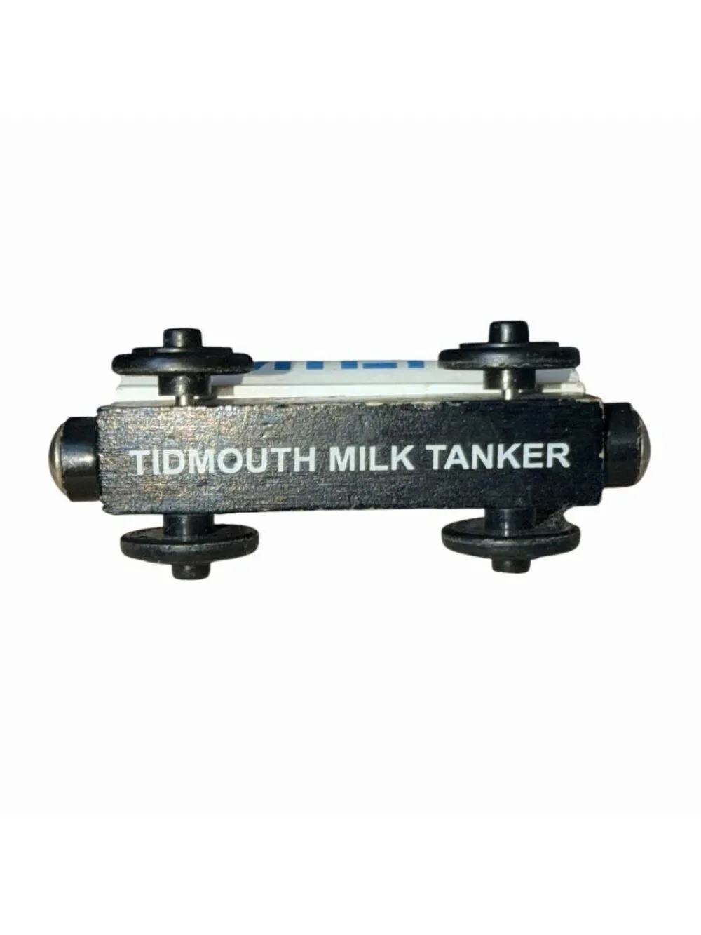 Thomas Wooden Railway Tidmouth Milk Tanker Vintage Wood Train Car 2001 White